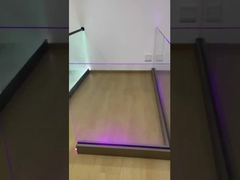 کانال U آلومینیومی 6063-T5 برای چوکات شیشه ای با چراغ های LED